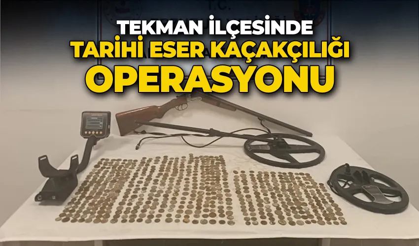 Tekman’da tarihi eser kaçakçılığı operasyonu