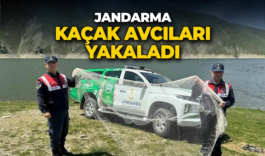 Jandarma kaçak avcıları yakaladı