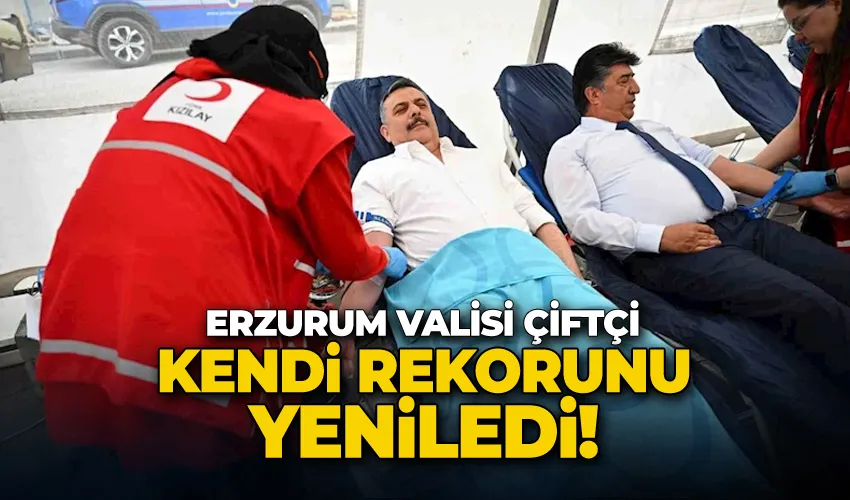 Vali Çiftçi kendi rekorunu yeniledi