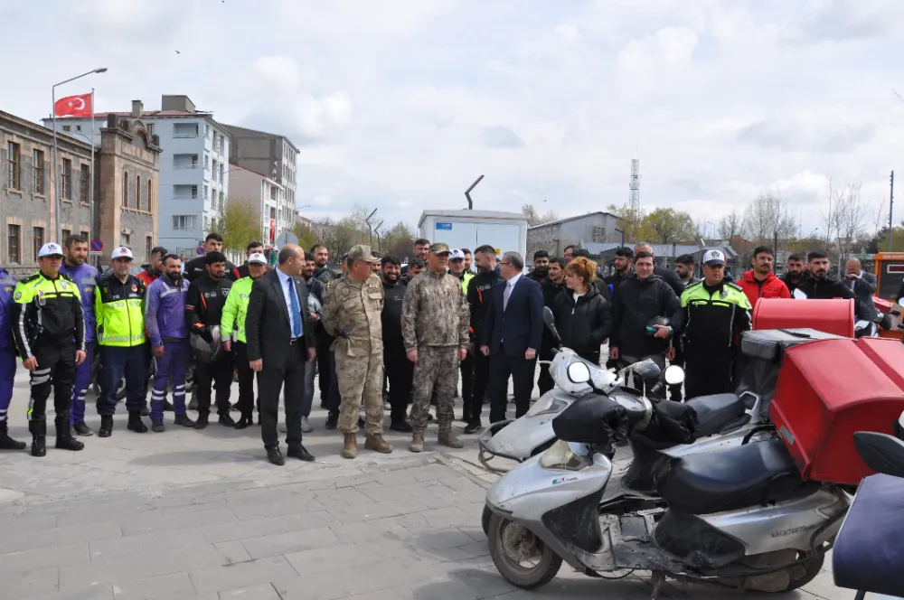 Kars’ta güvenli motosiklet kullanımı eğitimi