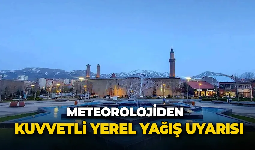 Meteorolojiden kuvvetli yerel yağış uyarısı