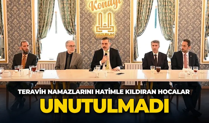 Teravih namazlarını hatimle kıldıran hocalar unutulmadı