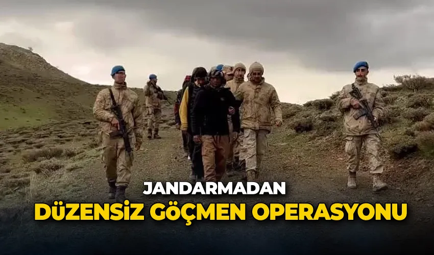 Jandarmadan düzensiz göçmen operasyonu