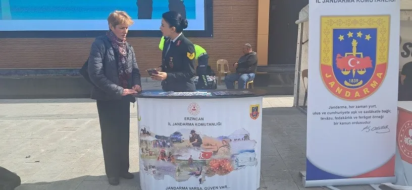 Erzincan’da Jandarma KADES uygulamasını anlattı