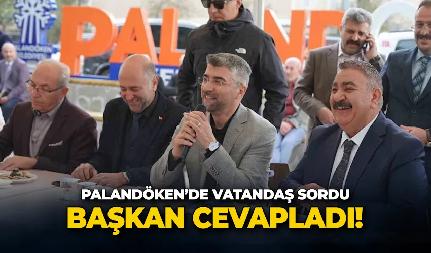 Palandöken’de vatandaş sordu, Başkan cevapladı