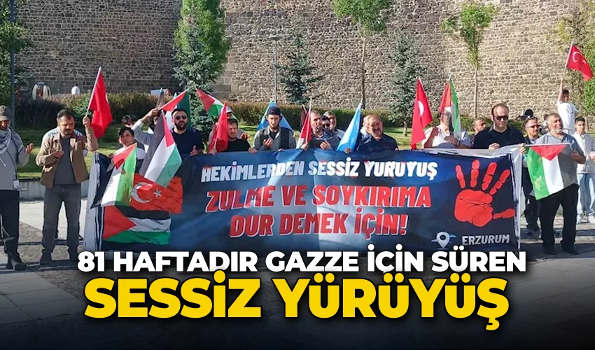 81 haftadır Gazze için süren sessiz yürüyüş