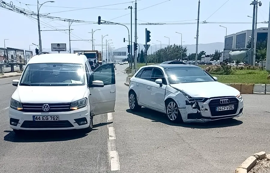 Elazığ yolu üzerinde trafik kazası