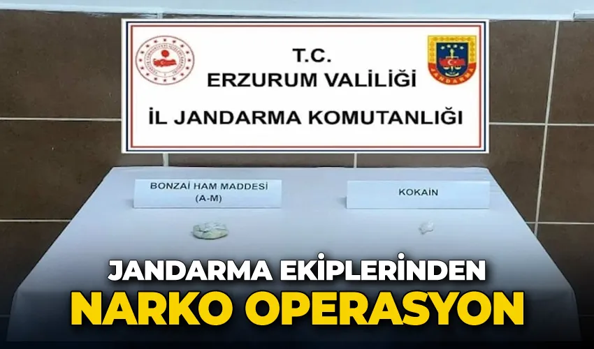 Jandarma ekiplerinden narko operasyon