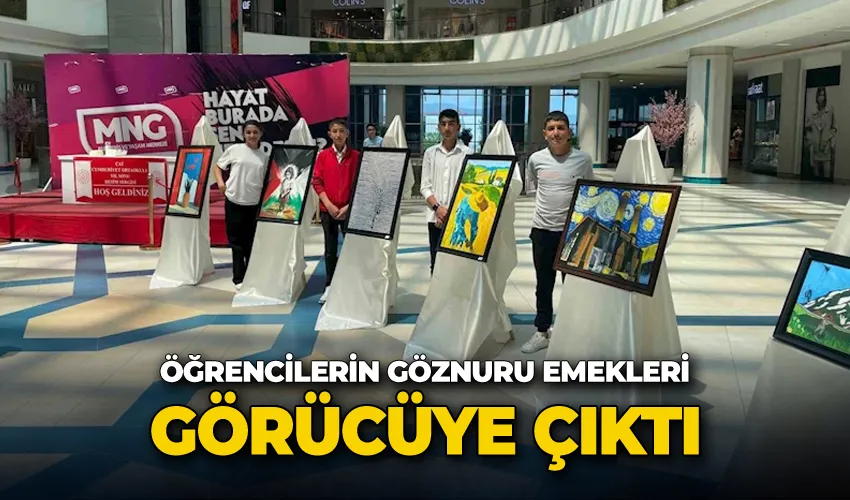 Öğrencilerin göznuru emekleri görücüye çıktı