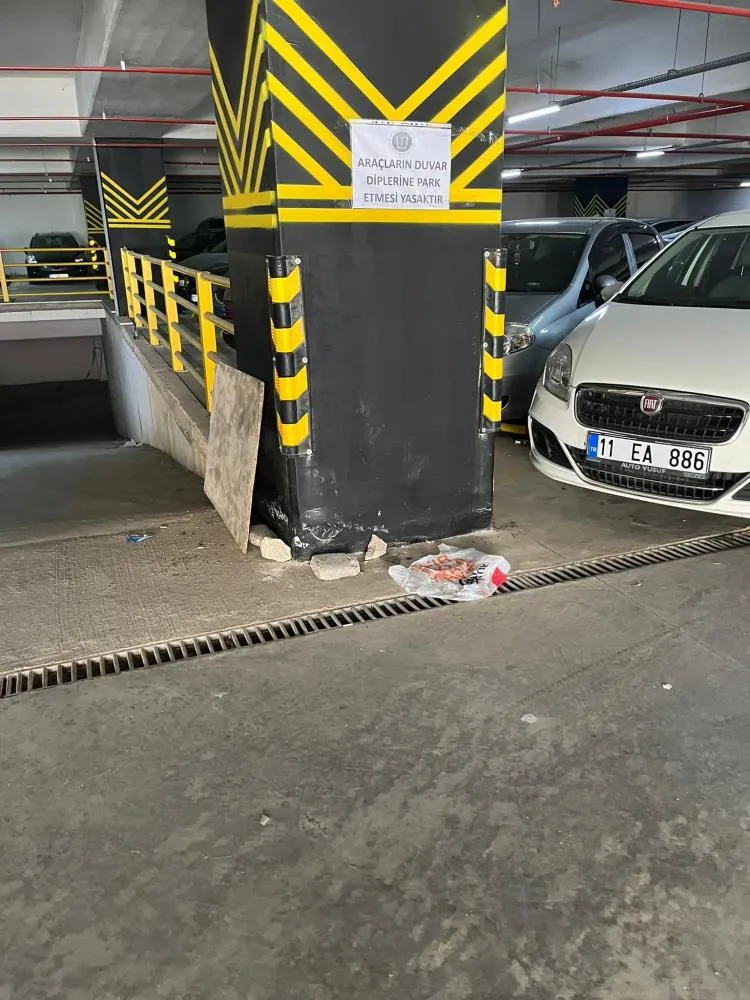 Otopark kirliliğine tepki