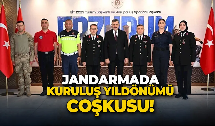 Jandarmada kuruluş yıldönümü coşkusu