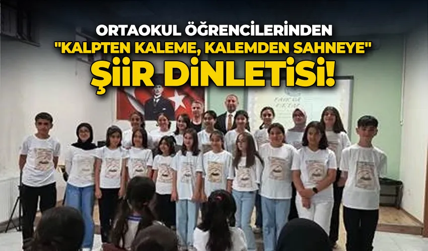 Ortaokul öğrencilerinden 