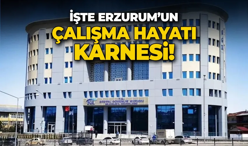İşte Erzurum’un çalışma hayatı karnesi