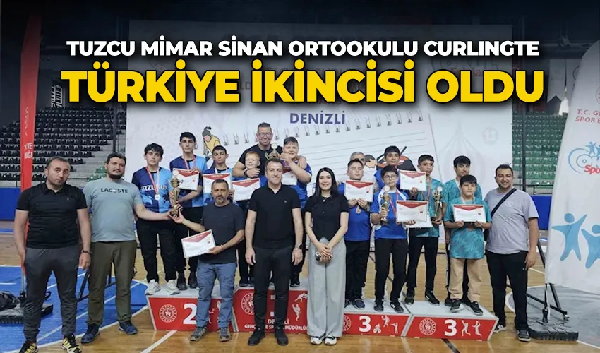 Tuzcu Mimar Sinan Ortookulu Curlingte Türkiye ikincisi oldu