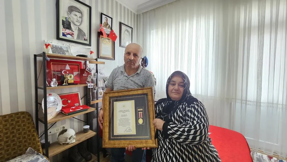Şehit ailesinin büyük üzüntüsü