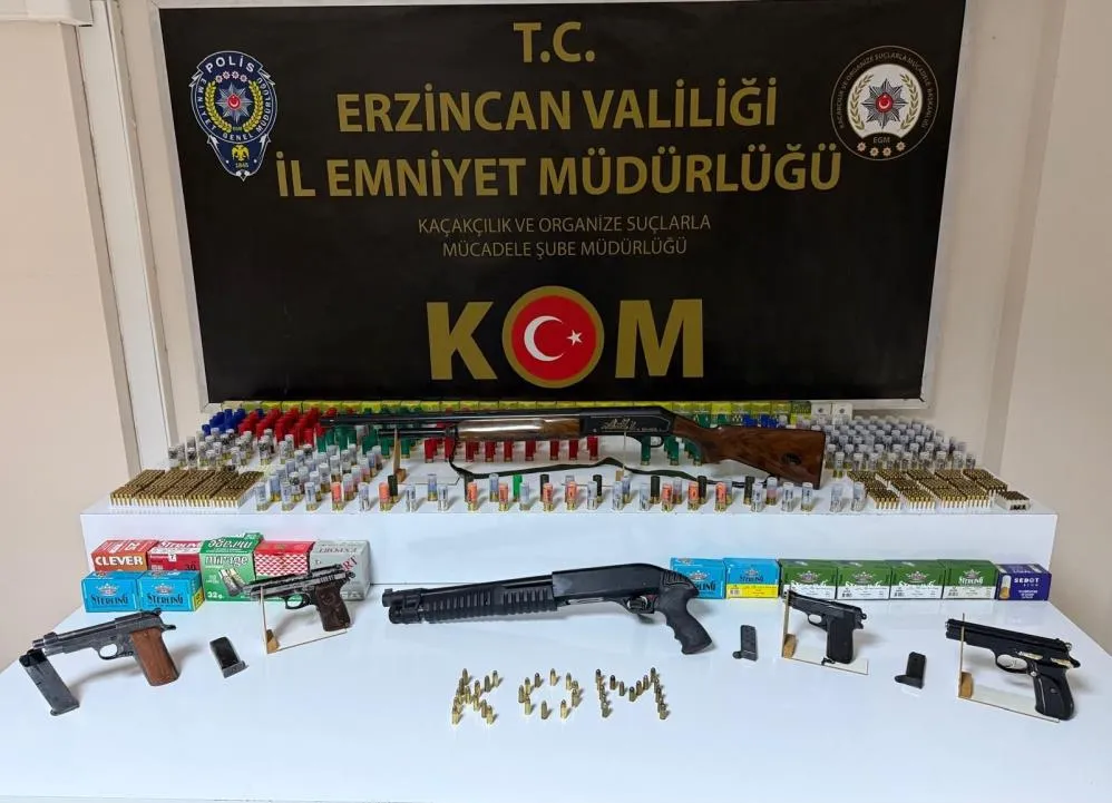 Refahiye’de silah operasyonu