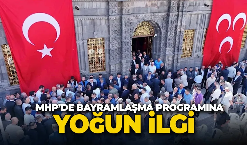 MHP’de bayramlaşma programına yoğun ilgi