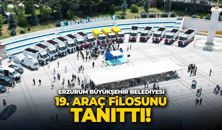 Büyükşehir 19. araç filosunu tanıttı