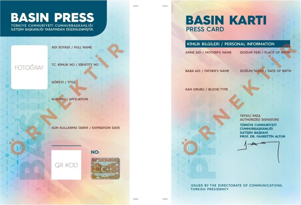 Sahte basın kartlarına dikkat!