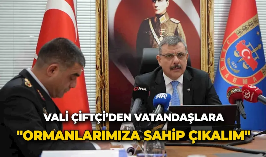 Vali Çiftçi’den vatandaşlara, 
