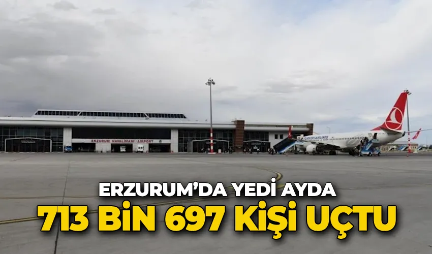 Erzurum’da yedi ayda 713 bin 697 kişi uçtu