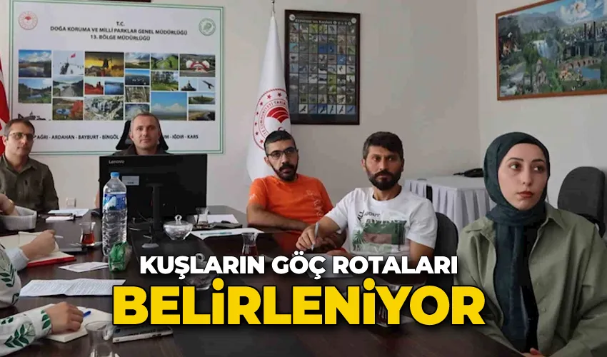 Kuşların göç rotaları belirleniyor