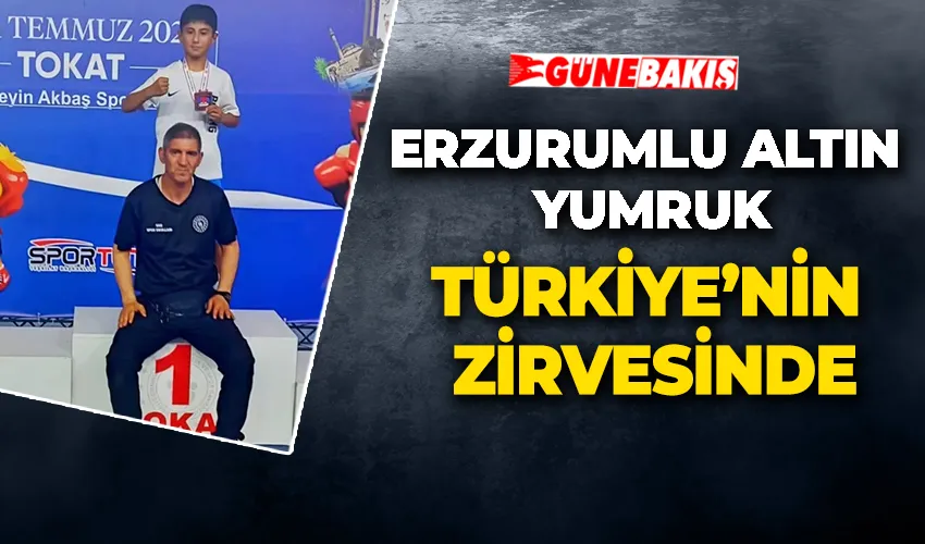 Erzurumlu Minik Yumruk Türkiye Şampiyonu