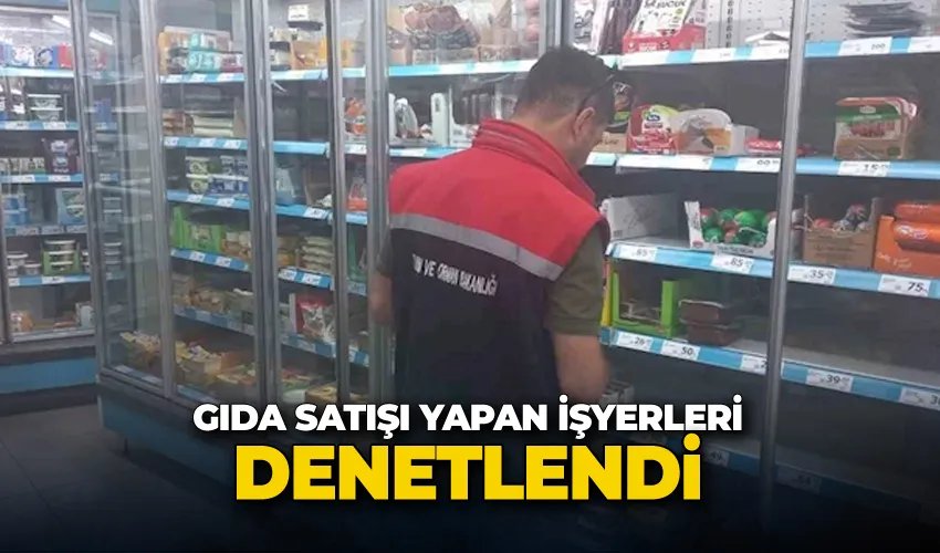 Gıda satışı yapan işyerleri denetlendi