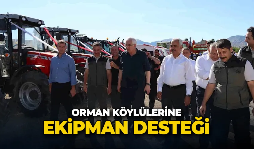 Orman köylülerine ekipman desteği
