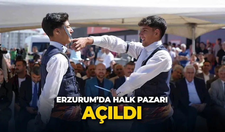 Erzurum’da halk pazarı açıldı