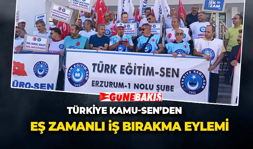 Türkiye Kamu-Sen’den Eş Zamanlı  İş Bırakma Eylemi