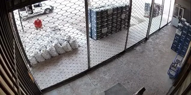 Bir çuval sebzeyi arabasına atıp gitti