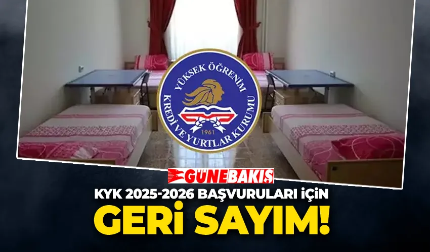 KYK 2025-2026 Başvuruları İçin Geri Sayım