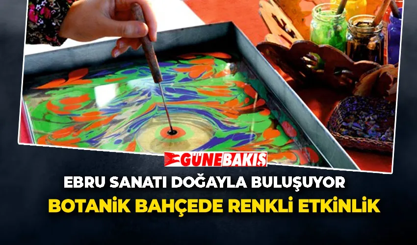 Ebru Sanatı Doğayla Buluşuyor: Botanik Bahçede Renkli Etkinlik