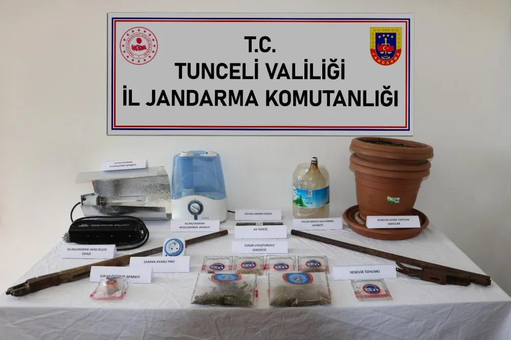 Tunceli’de uyuşturucu operasyonu