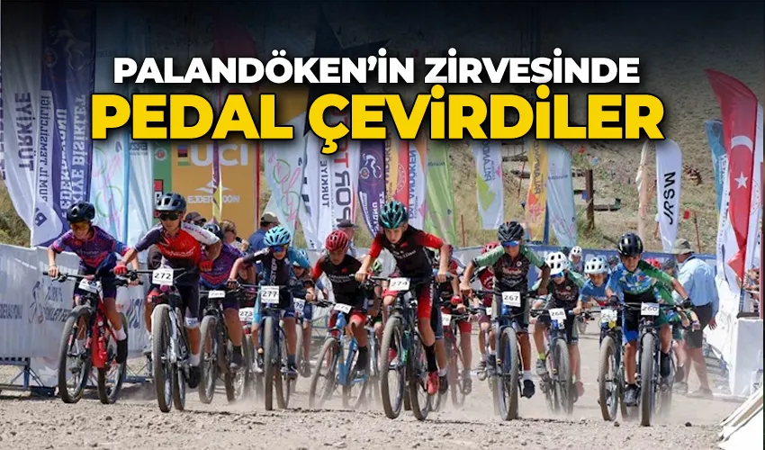 Palandöken’in zirvesinde pedal çevirdiler