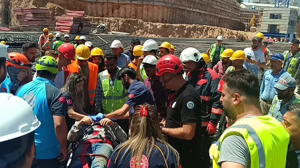 Malatya’da inşaatta iş kazası: 1 işçi yaralandı