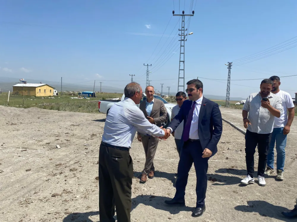 Kaymakam Akköz, KÖYDES çalışmalarını yerinde inceledi