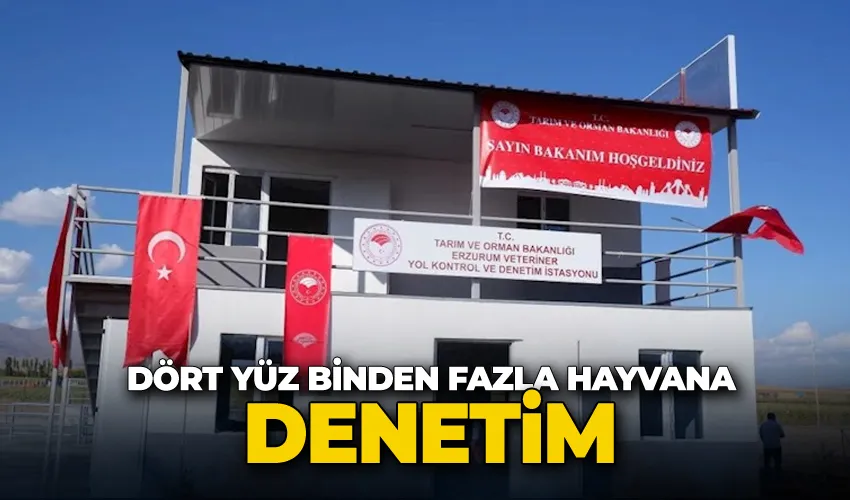 Dört yüz binden fazla hayvana denetim