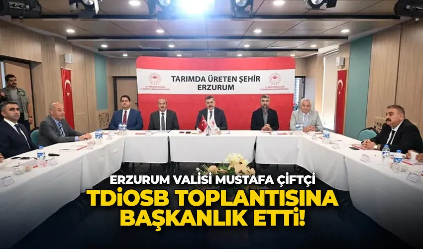 Vali Çiftçi, TDİOSB toplantısına başkanlık etti