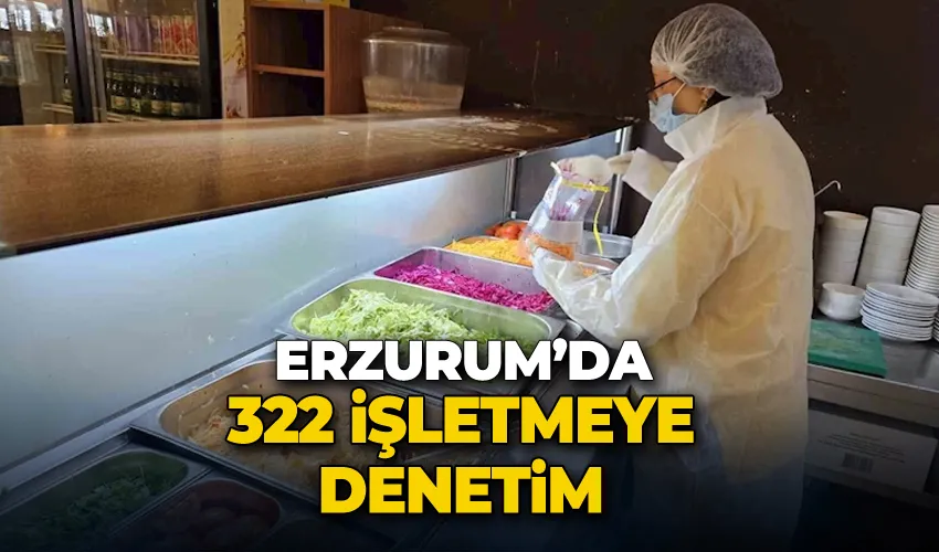 Erzurum’da 322 işletmeye denetim